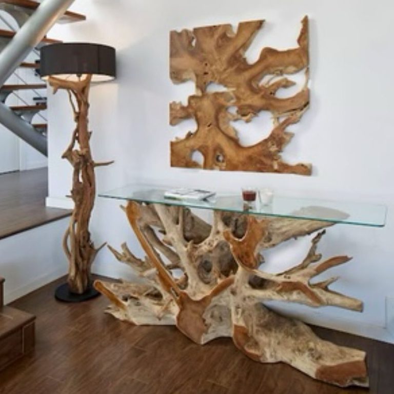 Explore our stunning range of teak root furniture, where natural beauty meets modern design